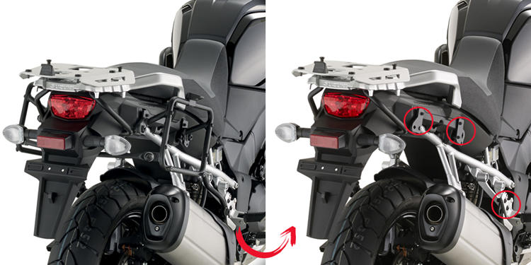 SOPORTE MALETAS LATERALES GIVI SUZUKI V-STROM 18